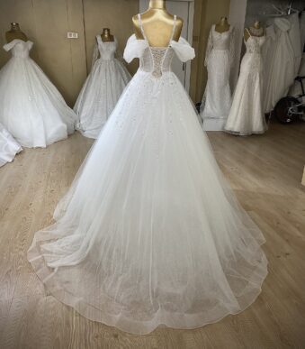 Adel - wholesale wedding dress - back