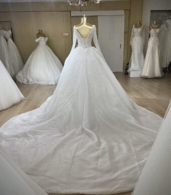 Amber - wholesale wedding dress - back