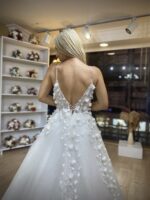 Katanya - Wholesale 3D Lace Wedding Dress - back