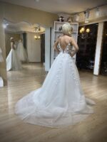 Katanya - Wholesale 3D Lace Wedding Dress - back full
