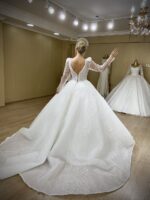 Lucid - Wholesale A-form wedding dress - back