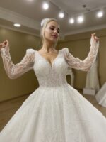 Lucid - Wholesale A-form wedding dress - detail