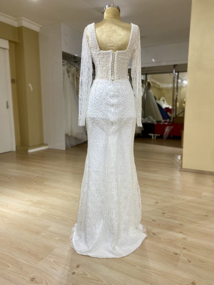 Angela - Mermaid wedding dress - back - noskirt
