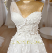 Bahar - Wholesale Wedding Dress - 3D lace