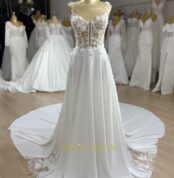 25105 - Wholesale a-form wedding dress - full