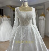 25106 - wholesale satin wedding dress - front