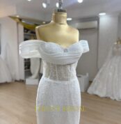 25108 - Mermaid wholesale wedding dress - front